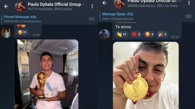 Paulo Dybala creó un grupo de Telegram para interactuar con la gente