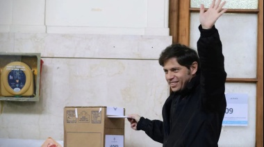 Votó Axel Kicillof:  “Es importante que todos participen, que voten con la cabeza fría, pensando en lo que se viene”