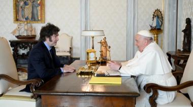 Javier Milei se reunió con el Papa Francisco en el Vaticano