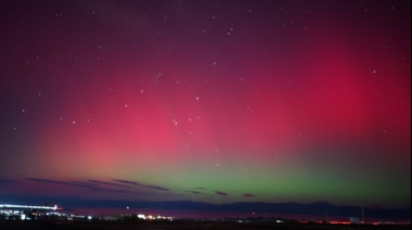 Las increíbles imágenes que dejó la aurora austral en Ushuaia