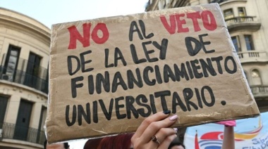 Rechazo al veto universitario: estudiantes y docentes marchan al Congreso