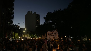 Histórica marcha de docentes, nodocentes y estudiantes de la UNLP