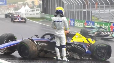 La discusión entre Colapinto y su ingeniero de pista sobre los neumáticos antes del duro accidente en GP de Brasil