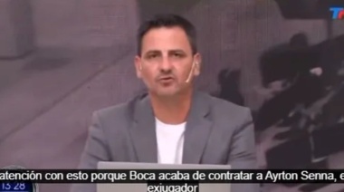 Boca fichó a ¿Ayrton Senna?: mirá el blooper televisivo del día