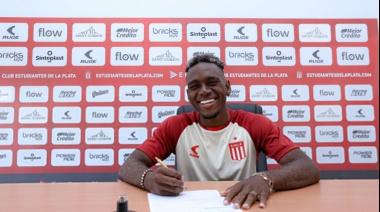 Estudiantes: Alexis Manyoma firmó su renovación