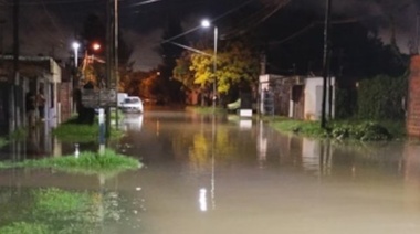 Berisso inundado: cayeron 130 milímetros de lluvia