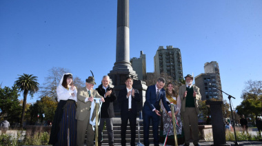 Alak y Kicillof inauguraron la histórica Plaza Italia tras meses de obras