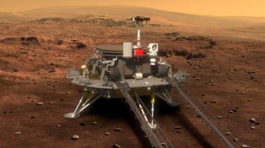 China logró posar sobre la superficie de Marte un robot teleguiado