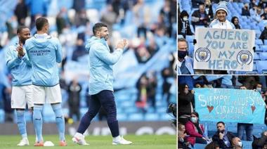 El "Kun" Agüero se despidió del Manchester City como ídolo