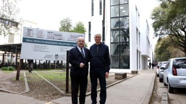 Tauber recorrió el nuevo edificio de Ingeniería Química e Industrial de la UNLP