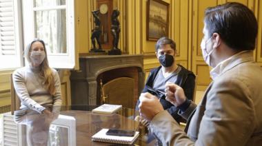 Trotta y Kicillof analizaron la vuelta a clases presenciales con protocolos