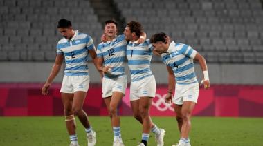 Argentina es semifinalista en Rugby Seven tras vencer a Sudáfrica 19 a 14 y jugará ante Fiji
