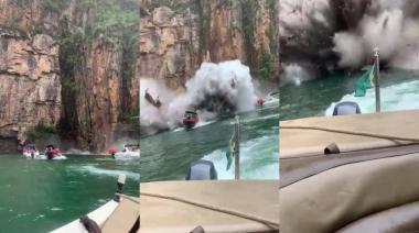 Ascienden a 10 los muertos por el desprendimiento de rocas en un lago de Brasil