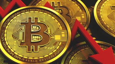 Fuerte baja de las criptomonedas y el bitcoin se sitúa en la mínima cotización en seis meses