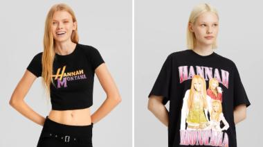 Bershka lanzó una colección con prendas de Hannah Montana y otros ídolos teen