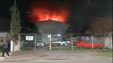 Incendio intencional en una agencia de autos de Ensenada: hay cuatro detenidos