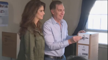 Diego Santilli votó en Tigre y habló sobre su campaña electoral
