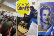 A las piñas en Derecho: enfrentamiento entre peronistas y libertarios en la UBA