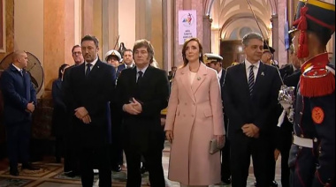 Javier Milei ignoró a Jorge Macri y Victoria Villarruel en el Tedeum del 25 de Mayo