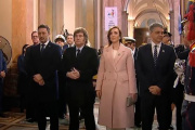 Javier Milei ignoró a Jorge Macri y Victoria Villarruel en el Tedeum del 25 de Mayo