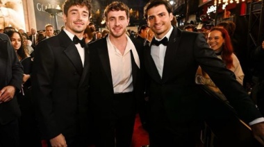 El divertido encuentro de Charles Leclerc y Carlos Sainz con Paul Mescal en la premiere de Gladiador 2