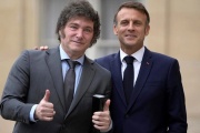 Milei tendrá una cena en privado con Macron en Olivos
