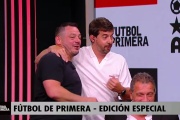 El divertido momento de Alfre Montes de Oca con Lucas Castromán en Fútbol de Primera