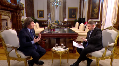 Filtran imágenes sin editar de la entrevista a Milei con preguntas guionadas de Jonatan Viale