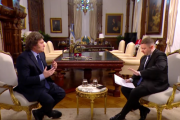 Filtran imágenes sin editar de la entrevista a Milei con preguntas guionadas de Jonatan Viale