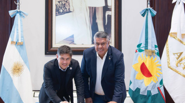 Tapia y Kicillof firmaron el convenio por el uso del estadio Único Diego Armando Maradona