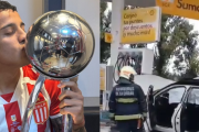 Tiago Palacios, campeón con Estudiantes, chocó contra una estación de servicio en Retiro