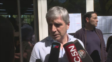 Votó Luis Caputo: “La doblada no es tan fácil”