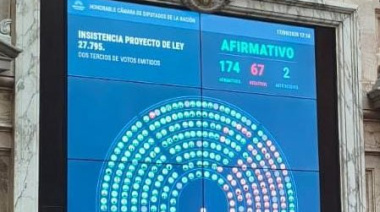 Diputados rechazó el veto de Milei a las leyes de financiamiento universitario y emergencia pediátrica