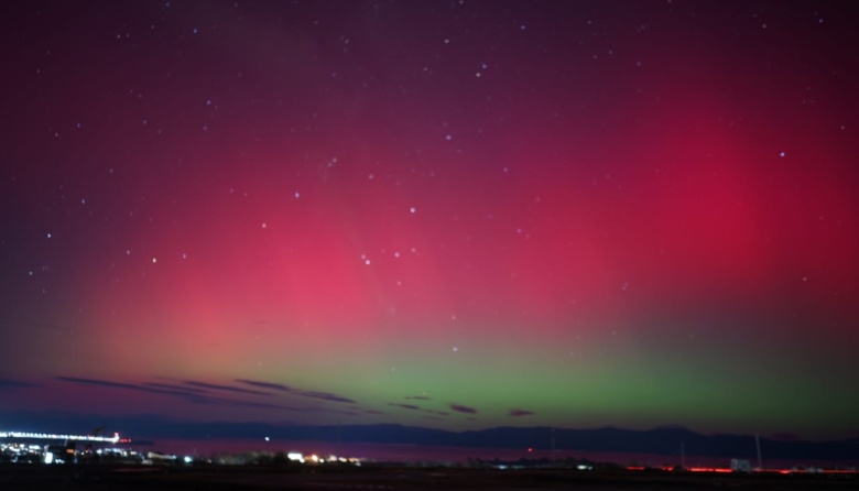 Las increíbles imágenes que dejó la aurora austral en Ushuaia