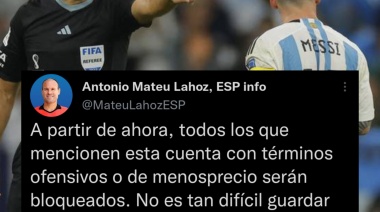 El insólito tweet de la cuenta del árbitro de Argentina-Países Bajos