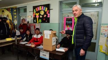 Votó Fabián Cagliardi en Berisso: "Es un día soñado"
