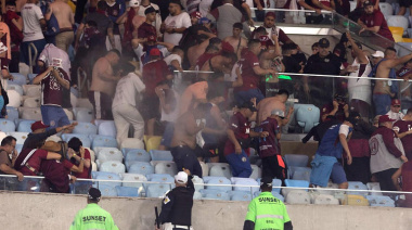 Incidentes con hinchas de Lanús en el Maracaná: represión policial y clasificación a semifinales