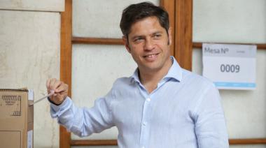 Axel Kicillof votó en La Plata: "Que sea una expresión de solidaridad"