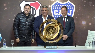 Riquelme, Brito y Tapia hablaron en la conferencia previa del Superclásico y presentaron el trofeo del Mundial de Clubes 2025
