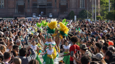 Fiesta patria de Brasil: miles de personas celebraron en Plaza Moreno