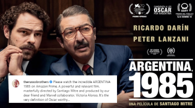Los directores de Avengers afirman que "Argentina 1985" merece un Óscar