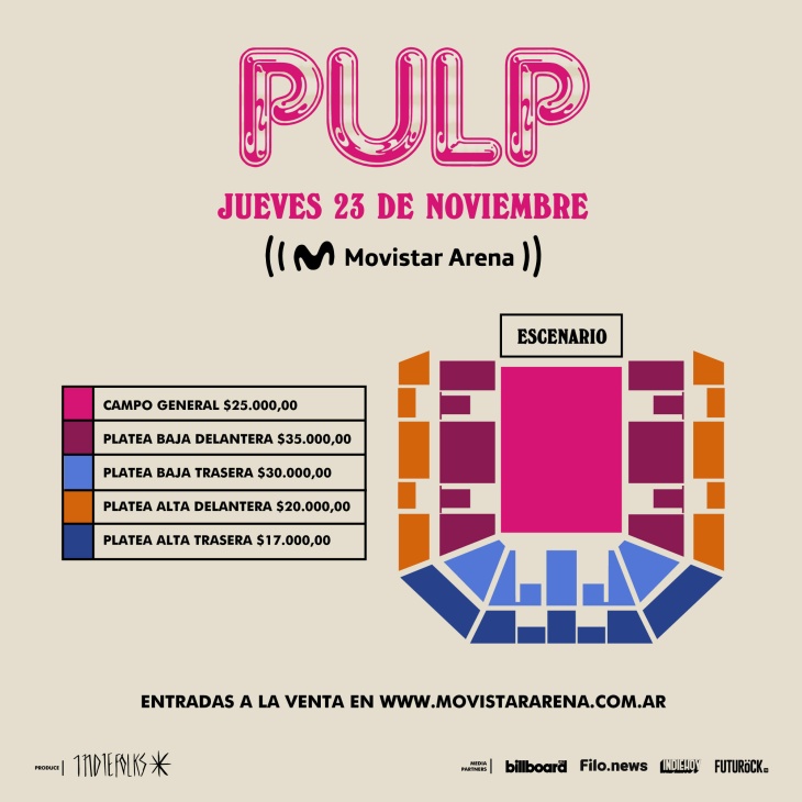 Pulp en Argentina dónde, cuándo y precios En Agenda