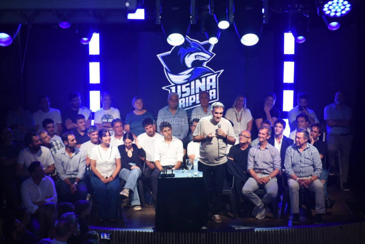 El cierre de campaña de Usina Tripera con Carlos Anacleto a la cabeza. Foto: Mundo Tripero.