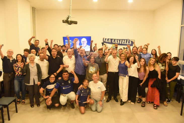 El cierre de campaña de Arriba Gimnasia con Onofri, Lucas Licht y toda la militancia. Foto: Mundo Tripero.