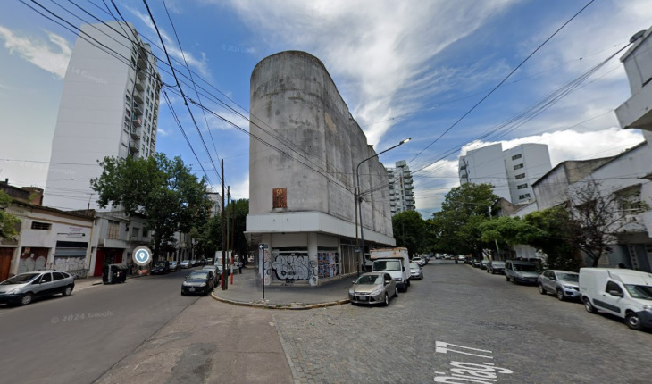 Así se encontraba el depósito antes de incendiarse. Foto: Google Maps.