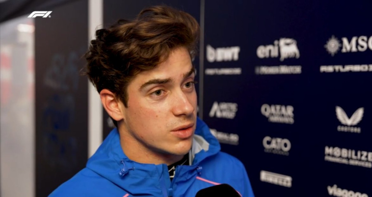 Franco Colapinto en diálogo con el canal oficial de la Fórmula 1.