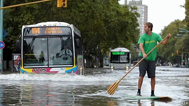 Las inundaciones también afectaron a la Ciudad Autónoma de Buenos Aires el 2 de abril de 2013.