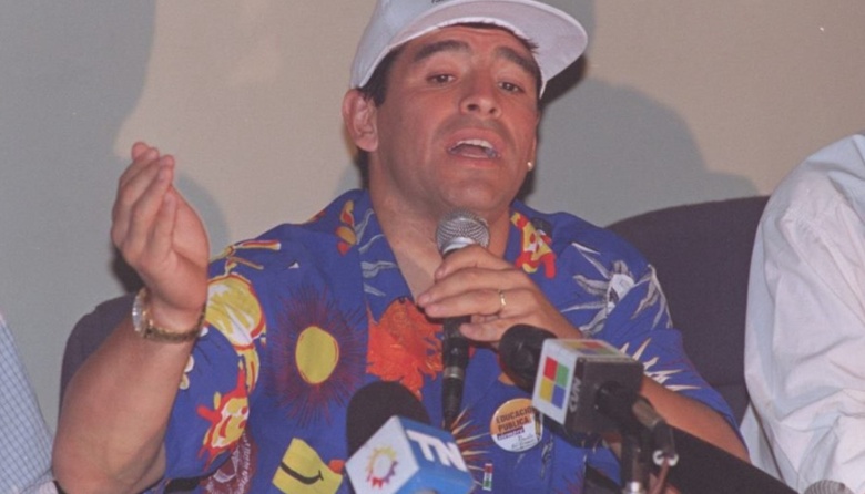 El día que Maradona visitó la UBA en defensa de la educación pública