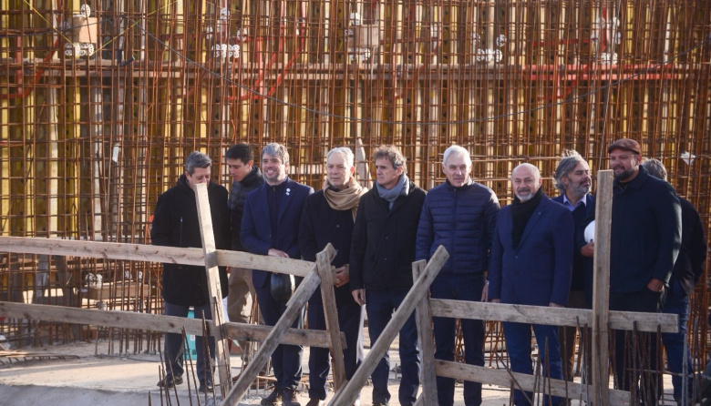 Alak, Cagliardi y Secco recorrieron junto a Katopodis la megaobra que mejorará un 80% el agua potable en la región
