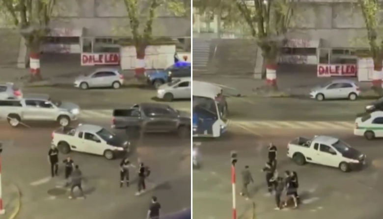 Trapitos agreden a un agente de Control Urbano en La Plata: mirá el video